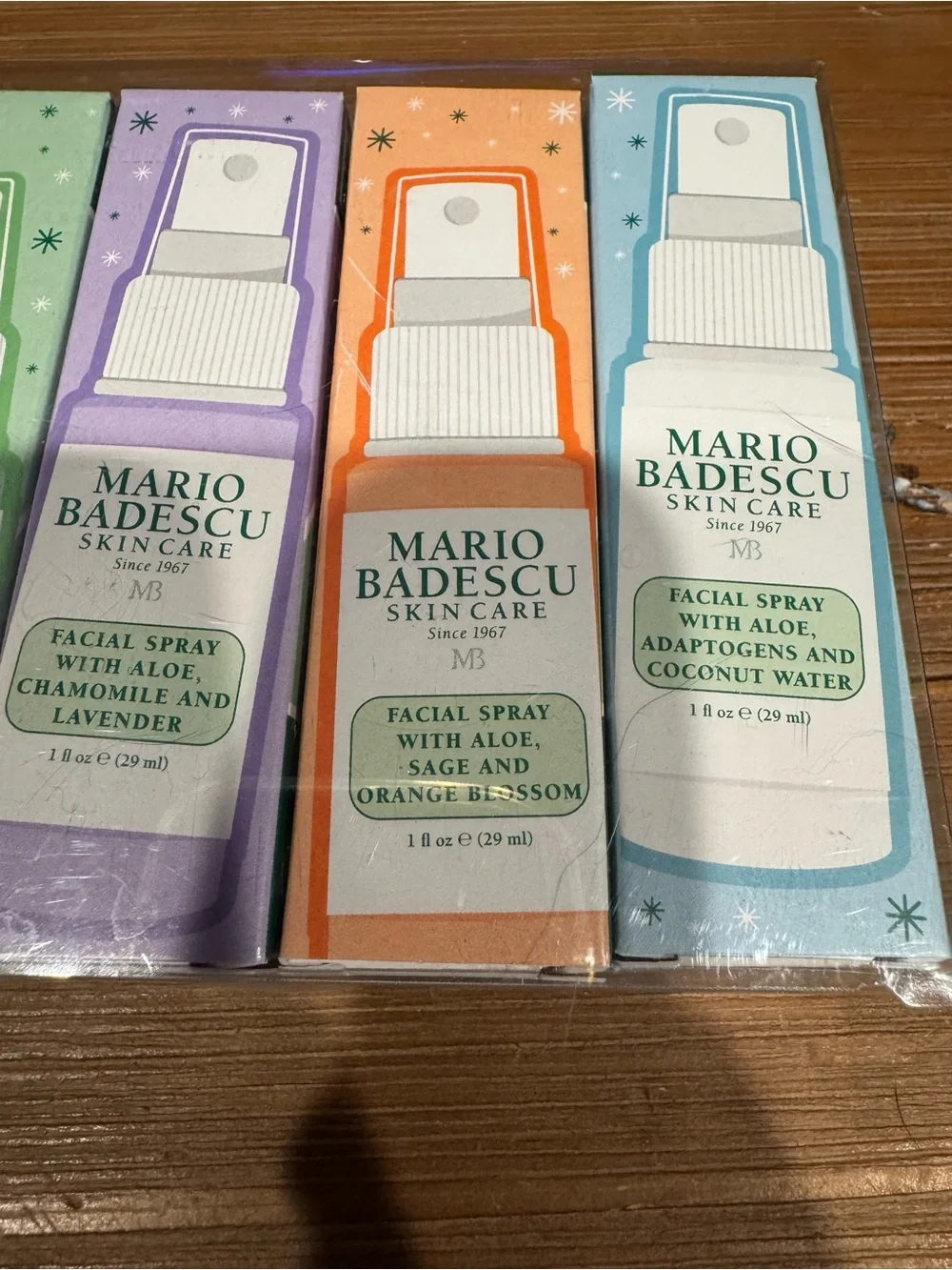 New Mario Badescu Facial Spray Set - Assorted Colors 5 Pack